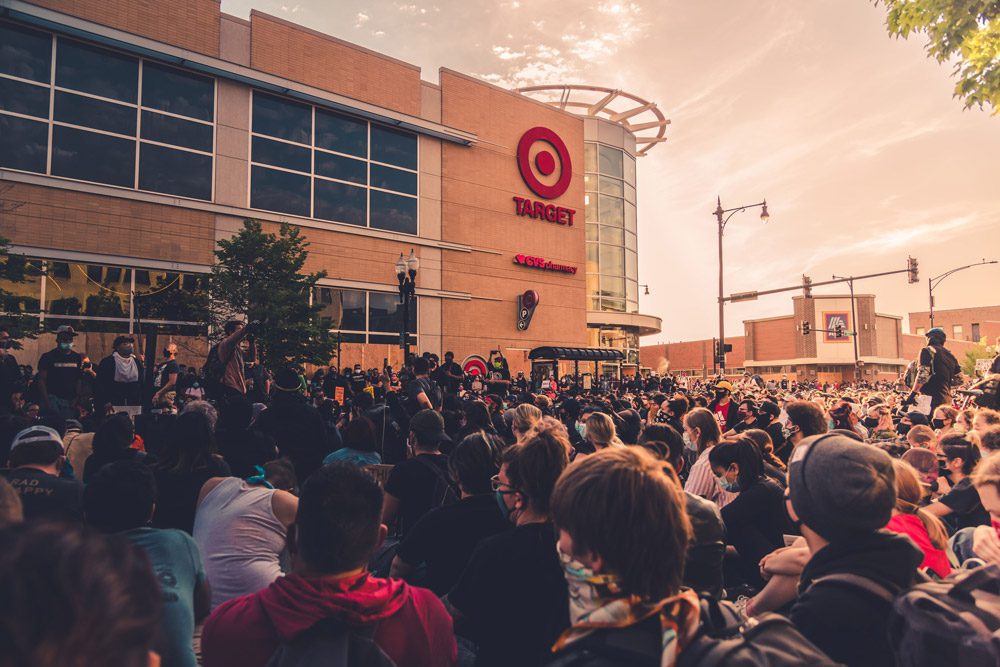 Protest outside of Target